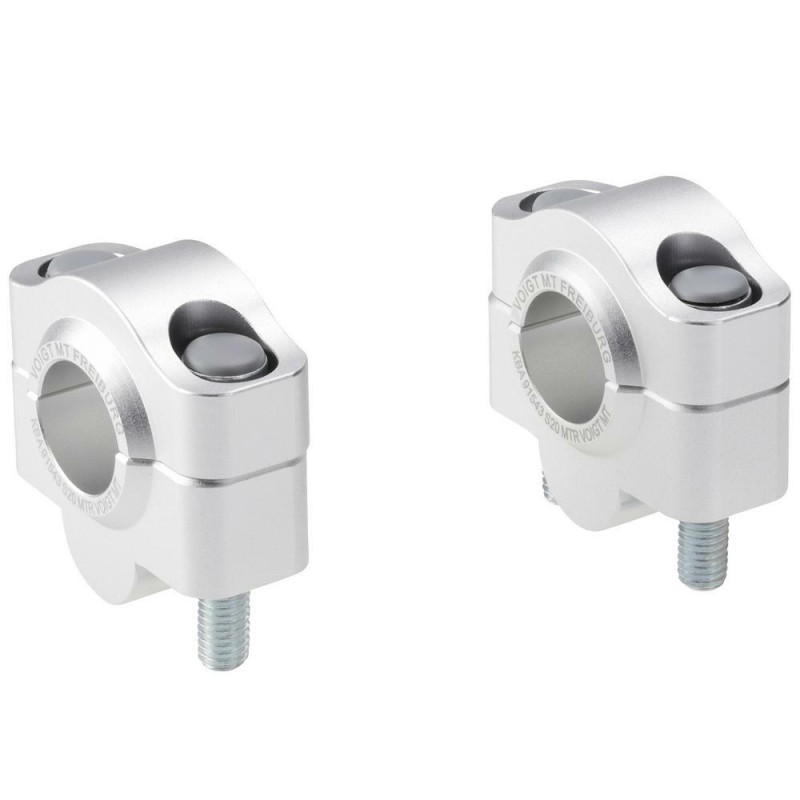 Voigt-MT Handlebar risers 20mm | Kawasaki Zephyr 750 (ZR750C) 90-01 silver anodized