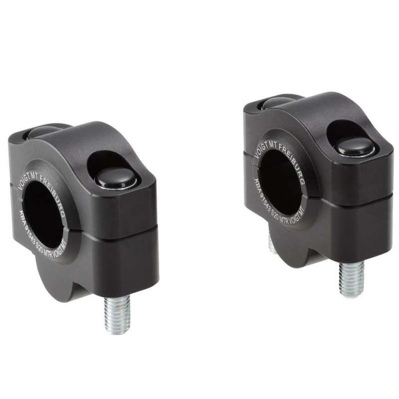 Voigt-MT Stuurverhogers 20mm | Suzuki DR 500 S (DR500) 81-82 zwart