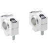 Voigt-MT Handlebar risers 20mm | Suzuki DR 600 RU (SN41B) 88-91 silver anodized