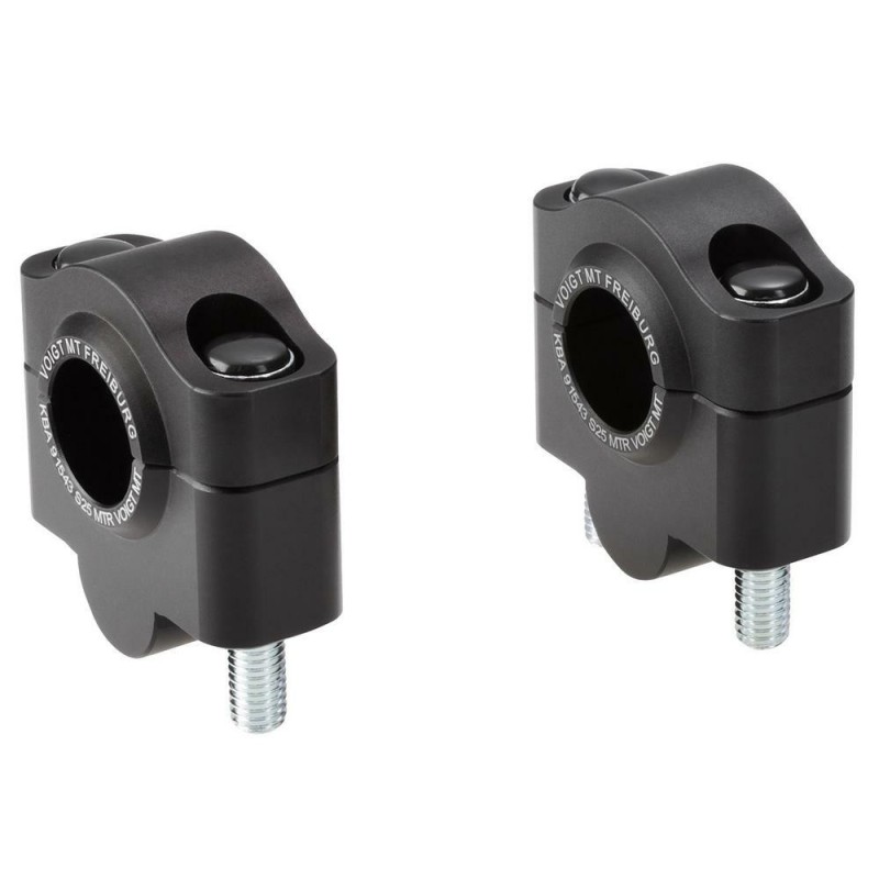 Voigt-MT Stuurverhogers 25mm | Aprilia Pegaso 650 Cube (ML) 96-99 zwart