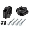 Voigt-MT Stuurverhogers 25mm | Aprilia Pegaso 650 Cube (ML) 96-99 zwart