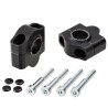 Voigt-MT Handlebar risers 25mm | Honda XL 125 V Varadero (JC32) 01-09 black anodized