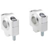 Voigt-MT Handlebar risers 25mm | Kawasaki KE 175 (KE175D) 79-83 silver anodized
