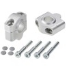 Voigt-MT Handlebar risers 25mm | Kawasaki Zephyr 550 (ZR550B) 91-01 silver anodized