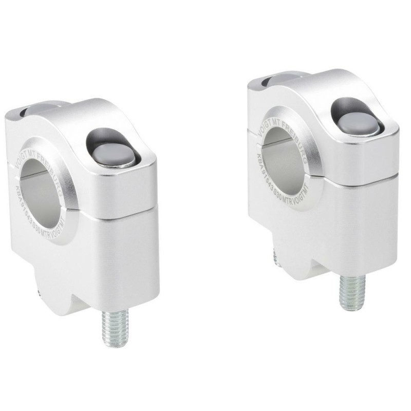 Voigt-MT Handlebar risers 30mm | BMW F 800 ST (E8ST) 06-12 silver anodized