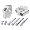 Voigt-MT Handlebar risers 30mm | Honda CB 450 S (PC17) 85-91 silver anodized