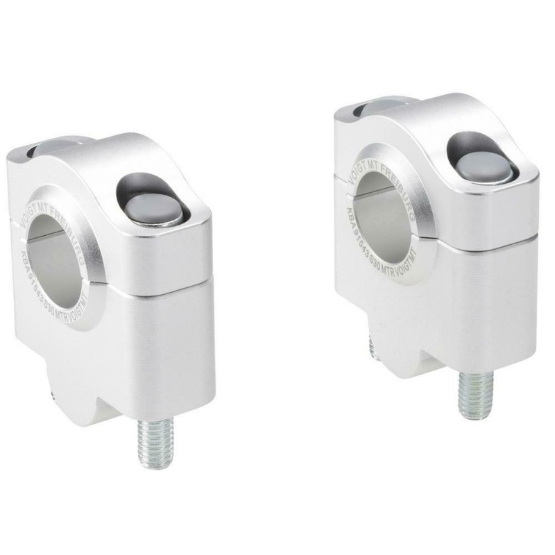 Voigt-MT Handlebar risers 30mm | Triumph Tiger 1050 i (115NG) 06-12 silver anodized