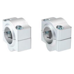 Voigt-MT Handlebar conversion to fat-bar | Yamaha TT 600 (36A) 83-85 silver anodized