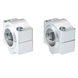 Voigt-MT Handlebar conversion to fat-bar | Yamaha XT 600 (43F) 84-87 silver anodized