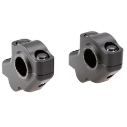 Voigt-MT Handlebar risers 30mm with offset 21mm | Honda XL 600 RM (PD04) 87 black anodized