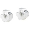 Voigt-MT Stuurverhogers 30mm (verspringing) 21mm | Honda XR 250 R (ME06) 81-90 zilver