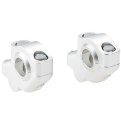 Voigt-MT Stuurverhogers 30mm (verspringing) 21mm | Suzuki DR 250 S (SJ42A) 85-89 zilver