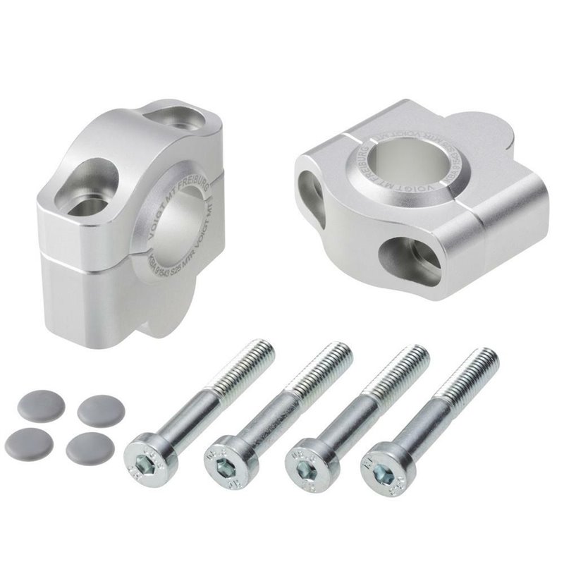 Voigt-MT Handlebar risers 25mm | Honda CB 1100 / EX / RS all years silver anodized