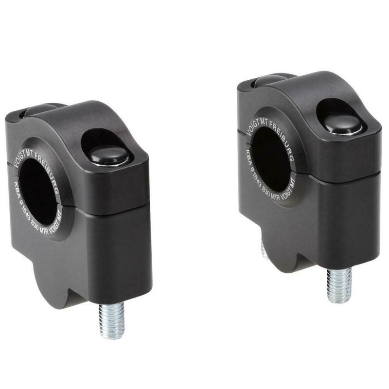 Voigt-MT Handlebar risers 30mm | BMW R 60/7 (BMW247) 76-78 black anodized