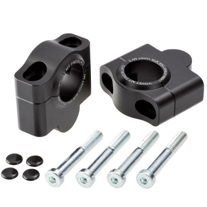 Voigt-MT Handlebar risers 30mm | KTM 1090 Adventure 17- black anodized