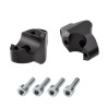 Voigt-MT Handlebar risers 30mm with offset 19mm | KTM 1090 Adventure 17- black anodized