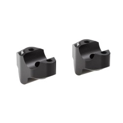 Voigt-MT Handlebar risers 30mm with offset 19mm | KTM 1290 Super Duke GT black anodized