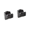 Voigt-MT Handlebar risers 30mm with offset 19mm | KTM 300 EXC / TPI (KG) 07-16 black anodized