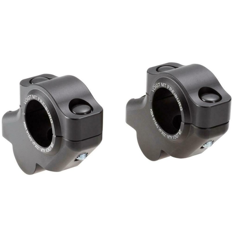 Voigt-MT Stuurverhogers 30mm (verspringing) 21mm | KTM 300 EXC / TPI (KG) 07-16 zwart