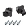 Voigt-MT Handlebar risers 30mm with offset 19mm | KTM 690 Duke R 16- black anodized