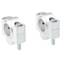 Voigt-MT Handlebar risers 20mm | KTM 950 LC 8 Super Moto / R / T 05-07 silver anodized