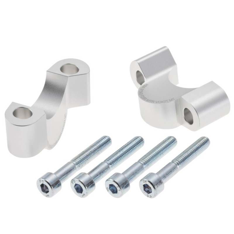 Voigt-MT Handlebar risers 25mm | BMW R1250R LC 2019- With allen screws (not | BMW navigation sys.)