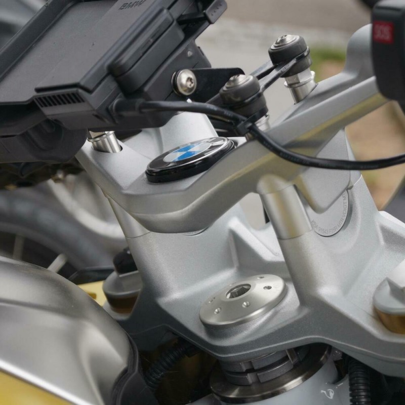 Voigt-MT Handlebar risers 25mm | BMW R1250RS LC 2019- 4x additional special screws | BMW navigation sys.
