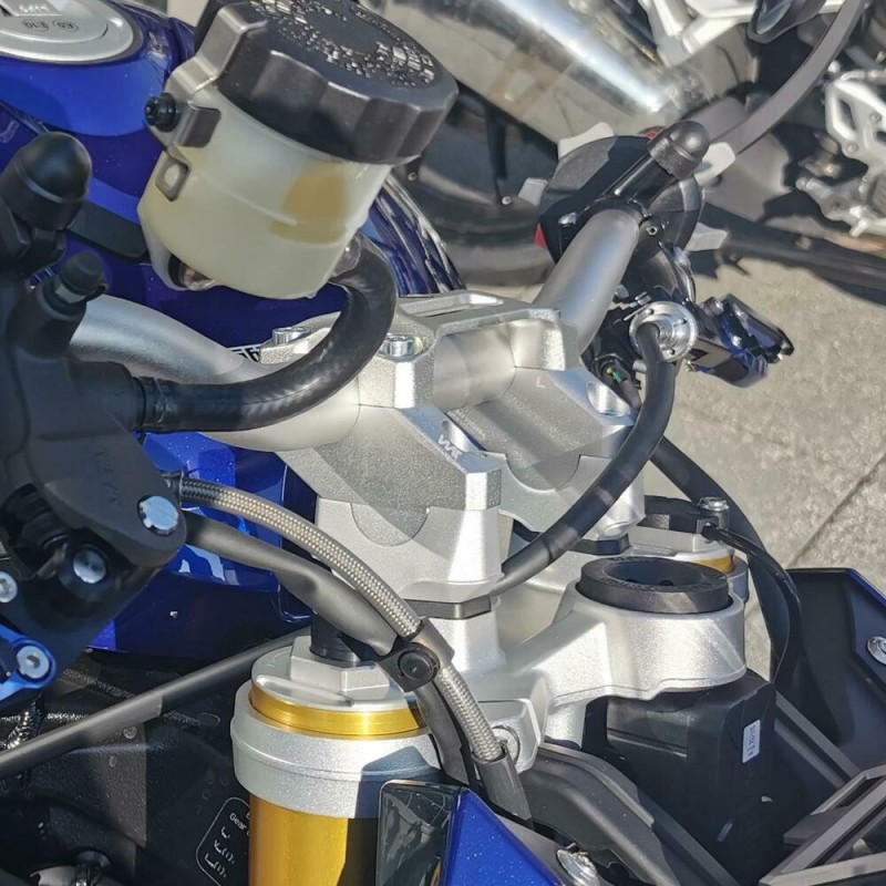 Voigt-MT Stuurverhogers 30mm (verspringing) 25mm | BMW S 1000 R 17-20 with Brake extension adaptor