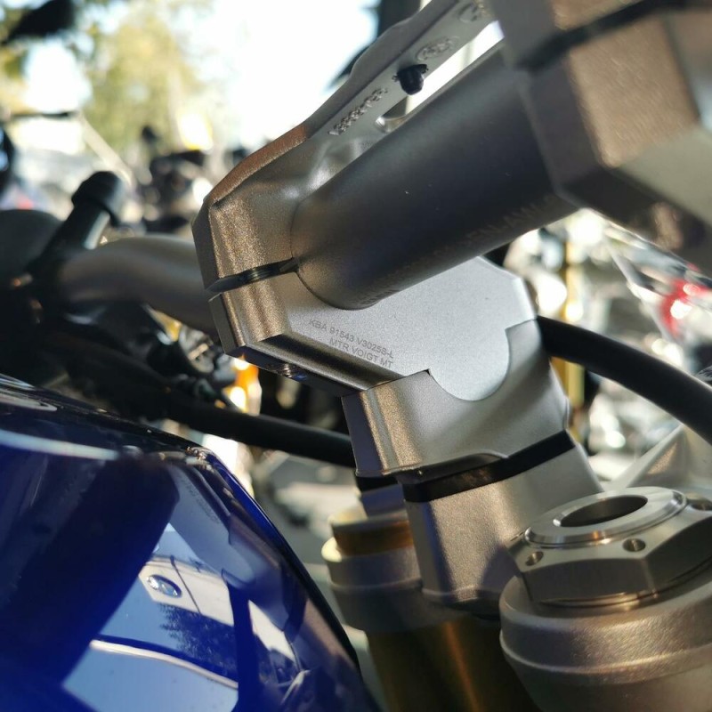 Voigt-MT Stuurverhogers 30mm (verspringing) 25mm | BMW S 1000 R 17-20 with Brake extension adaptor
