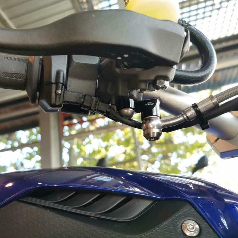 Voigt-MT Stuurverhogers 30mm (verspringing) 25mm | BMW S 1000 R 17-20 with Brake extension adaptor