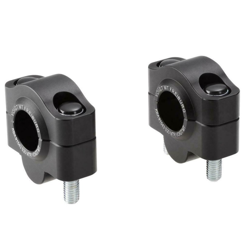 Voigt-MT Stuurverhogers 20mm | Aprilia SMV 750 Dorsoduro (SM) 08-16 zwart