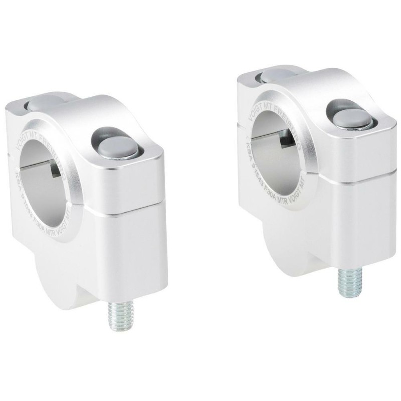 Voigt-MT Handlebar risers 30mm | Yamaha Tracer 900 & Tracer 900 GT (RN57) silver anodized