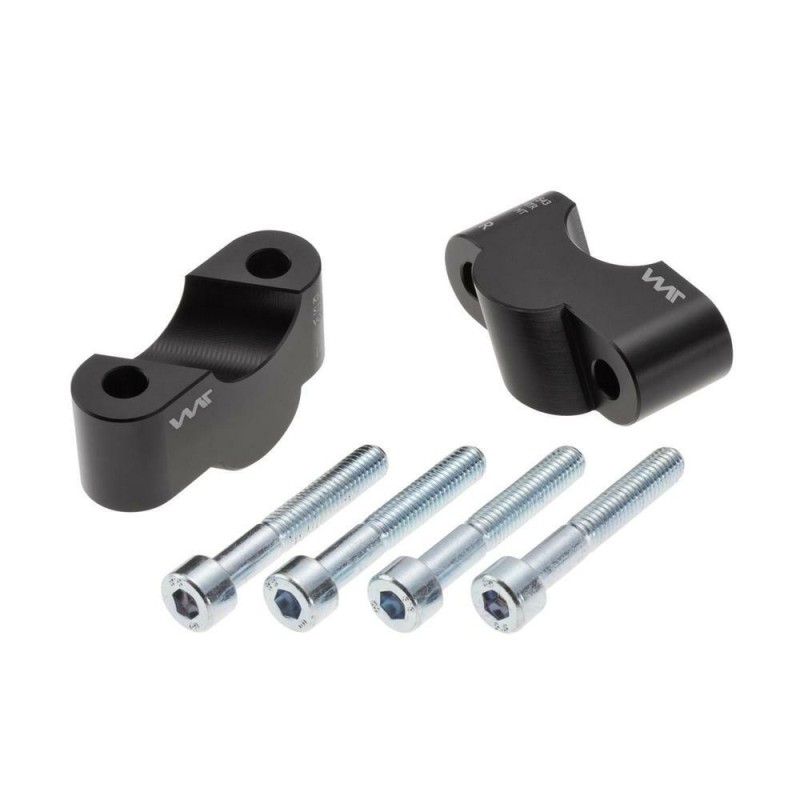 Voigt-MT Handlebar risers 25mm | Buell XB9SX Lightning City XB1 2005-2010 black anodized
