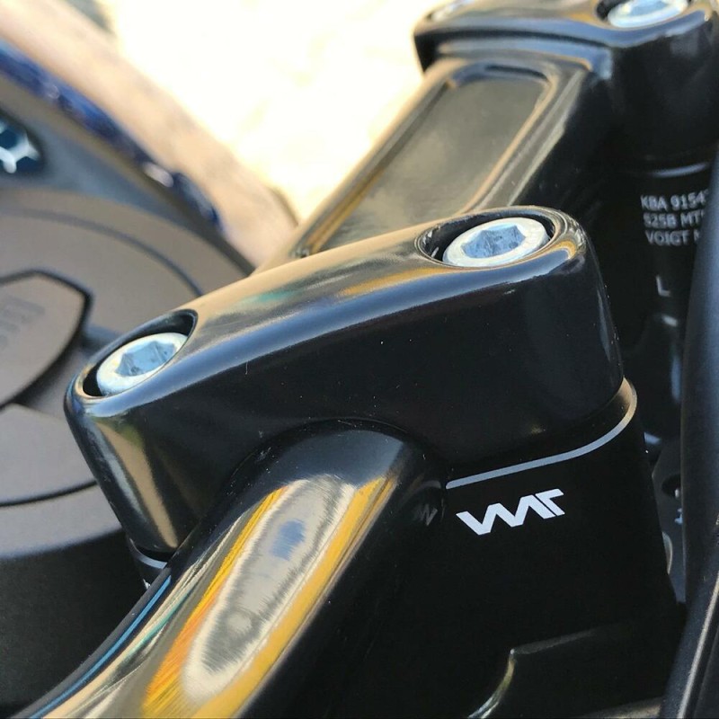 Voigt-MT Handlebar risers 25mm | Buell XB9SX Lightning City XB1 2005-2010 black anodized