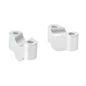 Voigt-MT Handlebar risers 25mm | Buell XB9SX Lightning City XB1 2005-2010 silver anodized