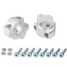 Voigt-MT Handlebar risers 30mm with offset 21mm | Aprilia SX 125 (KX) 19- silver anodized