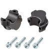 Voigt-MT Handlebar risers 30mm and 15mm closer | BMW F 800 GS Adventure black anodized
