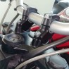 Voigt-MT Handlebar risers 30mm and 15mm closer | BMW F 800 GS Adventure black anodized