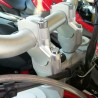 Voigt-MT Handlebar risers 30mm and 15mm closer | BMW F 800 GS Adventure silver anodized