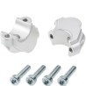 Voigt-MT Handlebar risers 30mm and 15mm closer | BMW R 1200 GS Adventure 2005-2008 silver anodized