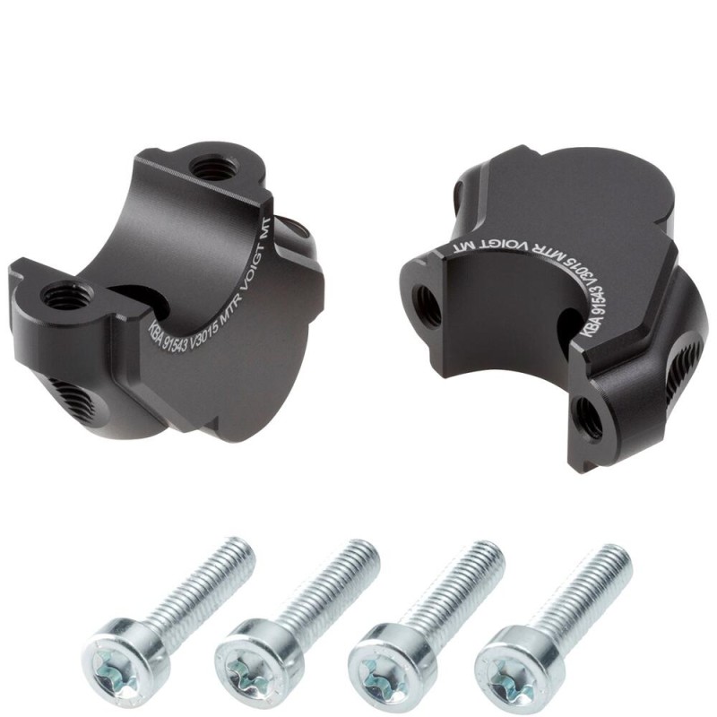 Voigt-MT Stuurverhogers 30mm and 15mm closer | BMW R 1200 GS 2004-2007 zwart