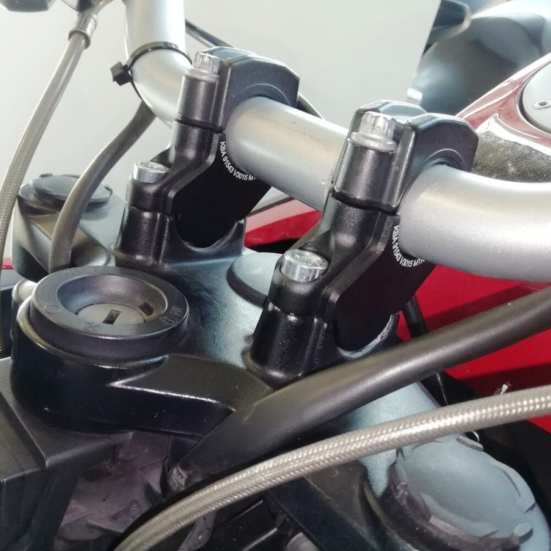 Voigt-MT Stuurverhogers 30mm and 15mm closer | BMW R 1200 GS 2004-2007 zwart