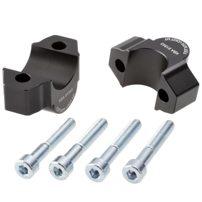 Voigt-MT Stuurverhogers 20mm | Yamaha XT 1200 Z Super Tenere (DP04 & DP07) 2013-2020 zwart