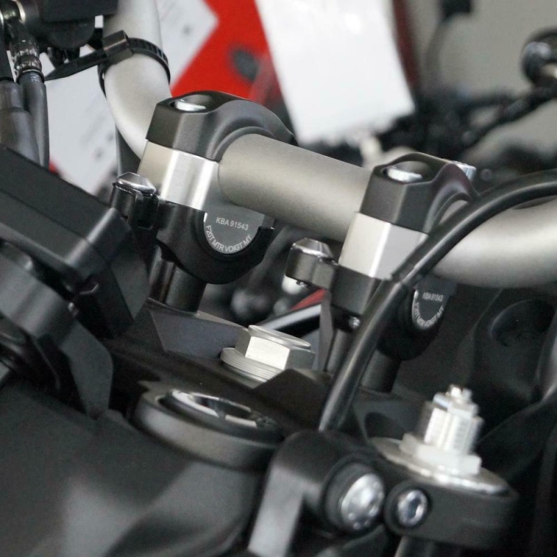 Voigt-MT Stuurverhogers 20mm | Yamaha XT 1200 Z Super Tenere (DP04 & DP07) 2013-2020 zwart