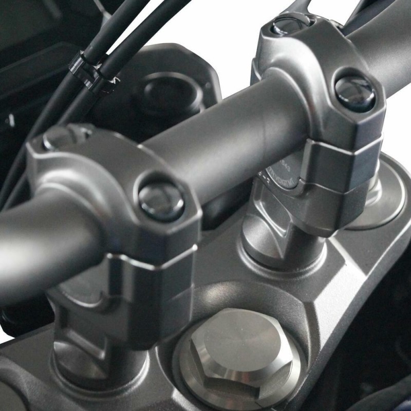 Voigt-MT Stuurverhogers 20mm | Yamaha XT 1200 Z Super Tenere (DP04 & DP07) 2013-2020 zilver andoized