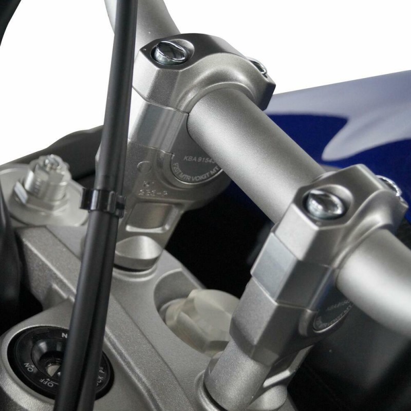 Voigt-MT Stuurverhogers 20mm | Yamaha XT 1200 Z Super Tenere (DP04 & DP07) 2013-2020 zilver andoized