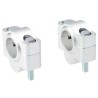 Voigt-MT Handlebar risers 20mm | Energica Eva EsseEsse9 /+ / Ribelle silver anodized
