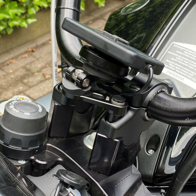 Voigt-MT Stuurverhogers 30mm (verspringing) 21mm | Energica Eva EsseEsse9 /+ / Ribelle zwart