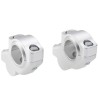 Voigt-MT Stuurverhogers 30mm (verspringing) 21mm | Energica Eva EsseEsse9 /+ / Ribelle zilver