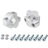 Voigt-MT Stuurverhogers 30mm (verspringing) 21mm | Energica Eva EsseEsse9 /+ / Ribelle zilver